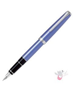 PILOT Falcon Fountain Pen (14ct Gold Rhodium Plated Nib and Con-70 Converter) - Light Blue - Soft Fine Nib