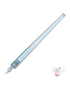 PILOT Iro-Utsushi Dip Pen - Resin Nib Holder with Stainless Steel Nib (14.4cm length) - Clear Blue - Medium Nib