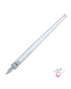 PILOT Iro-Utsushi Dip Pen - Resin Nib Holder with Stainless Steel Nib (14.4cm length) - Clear - Fine Nib