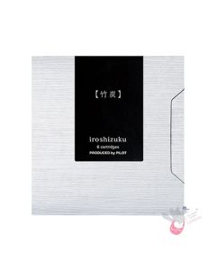 PILOT Iroshizuku Ink Cartridges - Pack of 6 - Take-Sumi (Bamboo Charcoal)