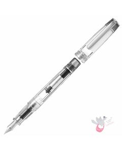 PILOT Prera Demonstrator Fountain Pen - Clear/Black - Medium Nib (includes con-40 converter)