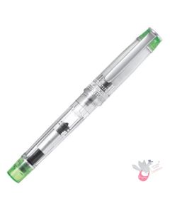 PILOT Prera Demonstrator Fountain Pen - Clear/Green - Medium Nib (includes con-40 converter)