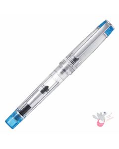 PILOT Prera Demonstrator Fountain Pen - Clear/Light Blue - Medium Nib (includes con-40 converter)
