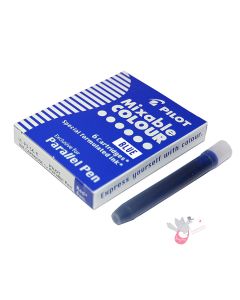 PILOT Parallel Pen Ink Cartridge - 6 Pack - Blue