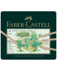 FABER-CASTELL Pitt Artist Pastel Pencils - Tin of 24
