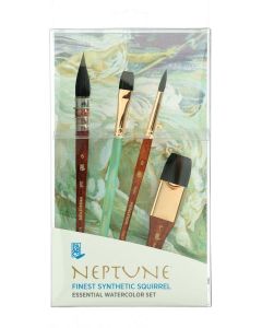 PRINCETON Pro Brushes 4-Piece Box Set - Watercolour - Neptune