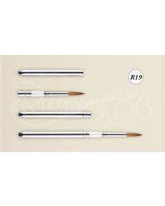 ROSEMARY & CO Reversible Pocket Brush - R19 - Red Dot Collection - Pointed - Size 12 (7.9 x 31.5mm)