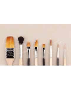 ROSEMARY & CO - Set 40 - Beginner Watercolour Brushes (8 Brushes)