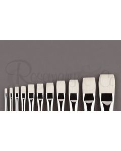 ROSEMARY & CO Series 2015 - Long Handle Brush - Bristle - Chungking Short Flat - Size 10 (20.1 x 24.9mm)