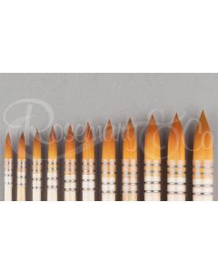 ROSEMARY & CO Brush - Series 304 Golden Synthetic - Pointed Round - Size 0 (8.4 x 28.2mm)