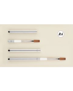 ROSEMARY & CO Reversible Pocket Brush - R4 - Red Dot (Synthetic Sable) - One Stroke 1/4" (5 x 15.9mm) 