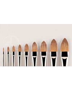 ROSEMARY & CO Brush - Red Dot (Synthetic Sable) - Filbert