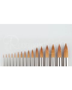 ROSEMARY & CO Watercolour Brush - Series 401 - Red Sable Blend - Pointed Round - Size 8 (4.5 x 22mm)