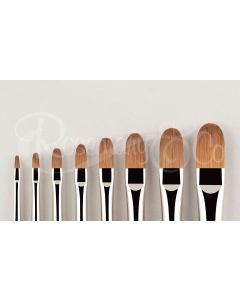 ROSEMARY & CO Brush - Red Dot (Synthetic Sable) - Domed Filbert - Various Sizes