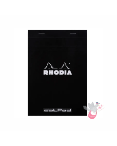 RHODIA No. 16 Staplebound Pad - Black - A5 - Dot
