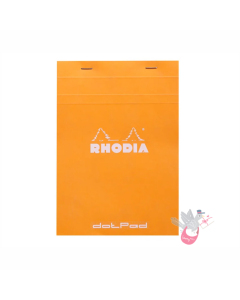 RHODIA No. 16 Staplebound dot Pad - Orange - A5 - Dotted