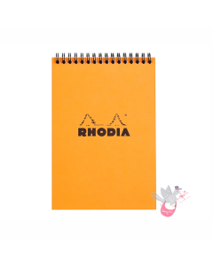 RHODIA No. 16 Wirebound Pad - Orange - A5 - Graph