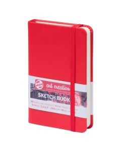 ROYAL TALENS Art Creation Sketchbook - Hardcover - 140gsm - 80 Sheets - A6 Portrait (9 x 14 cm) - Red