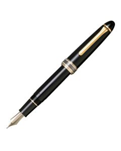 SAILOR 1911 - Naginata Togi Emperor Fountain Pen (21K gold nib & Converter) - Black/Gold - Med (New Design)