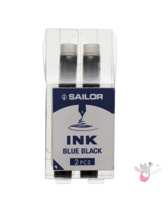 SAILOR Basic Ink Cartridges - Pack of 2 - Blue Black