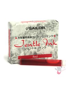 SAILOR Jentle Ink Cartridges - Pack of 12 - Red