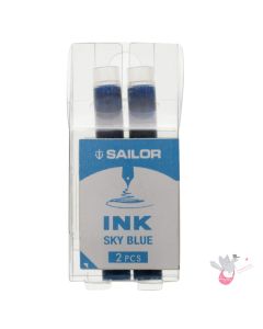 SAILOR Basic Ink Cartridges - Pack of 2 - Sky Blue