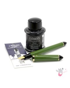 SAILOR Sketch Kit (Fude, Converter, DA Permanent Black, Blunt Syringe) - 55 Degree - Green