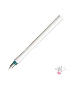 SAILOR Hocoro Dip Fountain Pen - White/Green - 1.0mm Stub nib