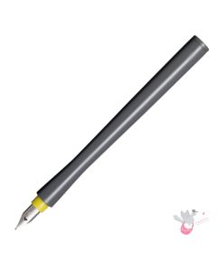 SAILOR Hocoro Dip Fountain Pen (includes reservoir) - Grey/Yellow - 40 Degree Fude Nib