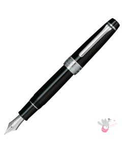SAILOR Professional Gear King of Pen (21K gold nib & Converter) - Black/Rhodium - Medium Nib