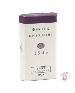 SAILOR SHIKIORI Fountain Pen Ink Cartridges - Pack of 3 - Harahara