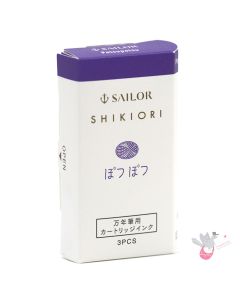 SAILOR SHIKIORI Fountain Pen Ink Cartridges - Pack of 3 - Potsupotsu