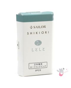 SAILOR SHIKIORI Fountain Pen Ink Cartridges - Pack of 3 - Shitoshito