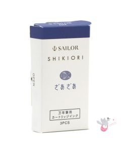 SAILOR SHIKIORI Fountain Pen Ink Cartridges - Pack of 3 - Zaza