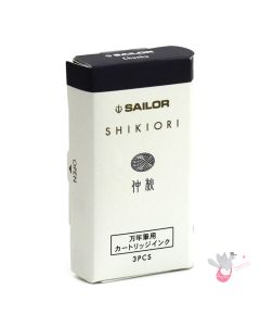 SAILOR SHIKIORI Fountain Pen Ink Cartridges - Pack of 3 - Chushu (Mid Grey)