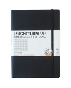 LEUCHTTURM1917 Soft Cover - Medium A5 - Squared - Black