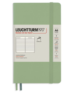 LEUCHTTURM1917 Soft Cover - Pocket (A6) - Ruled - Sage