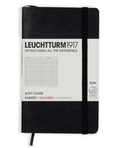 LEUCHTTURM1917 Soft Cover - Pocket A6 - Squared - Black