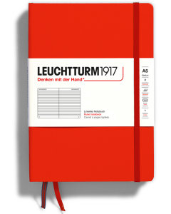 LEUCHTTURM1917 Classic Hard Cover - Medium (A5) - Ruled - Fox Red