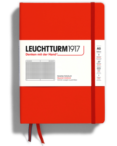 LEUCHTTURM1917 Classic Hard Cover - Medium (A5) - Squared / Grid - Fox Red