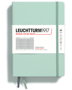 LEUCHTTURM1917 Classic Hard Cover - Medium (A5) - Squared / Grid - Mint Green