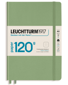 LEUCHTTURM1917 120 gsm Classic Hard Cover Notebook - Medium (A5) - Dotted - Sage