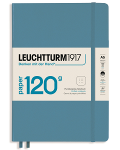 LEUCHTTURM1917 120 gsm Classic Hard Cover Notebook - Medium (A5) - Dotted - Nordic Blue