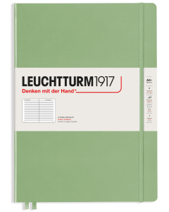 LEUCHTTURM1917 Classic Hard Cover - Master SLIM A4 - Ruled - Sage