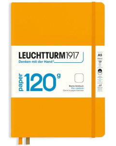 LEUCHTTURM1917 120 gsm Classic Hard Cover Notebook - Medium (A5) - Plain - Rising Sun