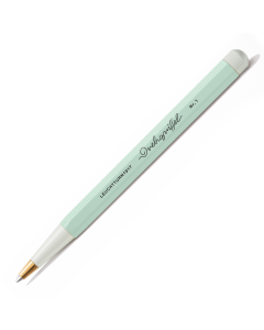 Drehgriffel No.1 Ballpoint Twist Pen - Royal Blue Ink (M) - Aluminium Barrel in Mint Green