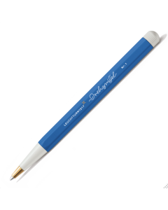 Drehgriffel No.1 Ballpoint Twist Pen - Royal Blue Ink (M) - Aluminium Barrel in Sky
