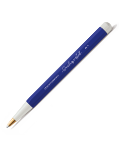 Drehgriffel No.1 Ballpoint Twist Pen - Royal Blue Ink (M) - Aluminium Barrel in Ink