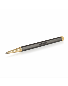 Drehgriffel Bullet Journal Edition - Gel Twist Pen - Black Ink (0.5mm) - Brass Tip - Aluminium Barrel in Black