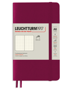 LEUCHTTURM1917 Soft Cover - Pocket (A6) - Dotted - Port Red